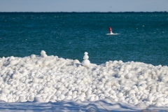 Natural Phenominum Snow Balls in Lake Ontario