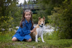 Young Child with Rough Collie